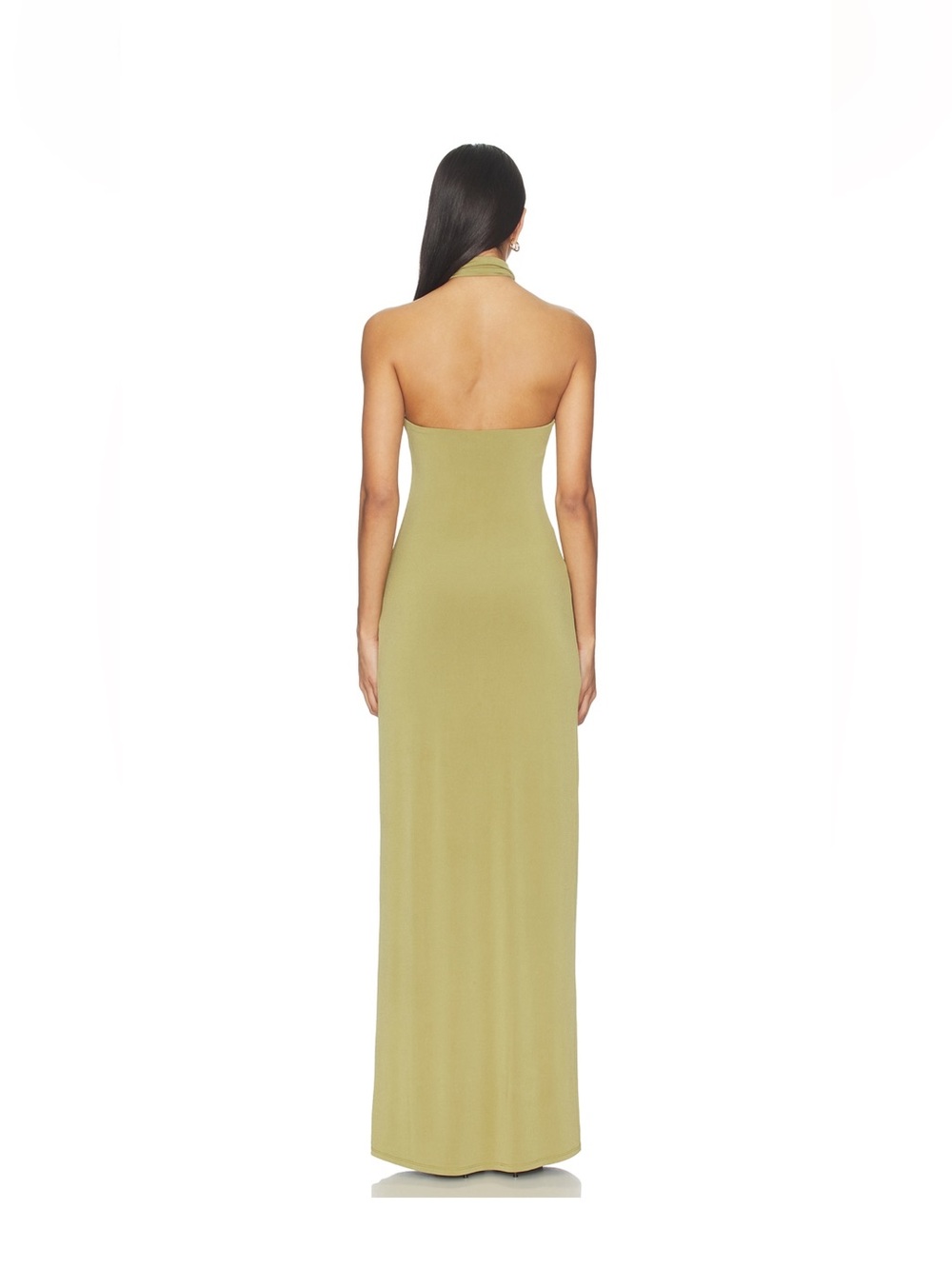 Beila Maxi Dress in Olive Green - Picture 2 of 3